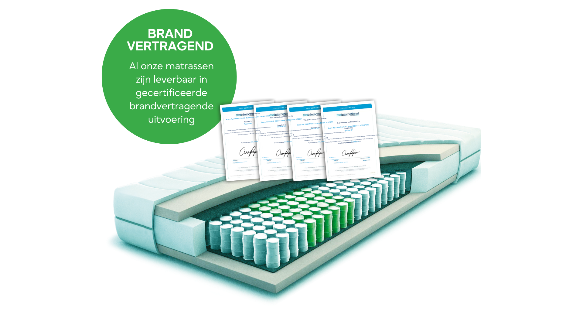 brandvertragende matrassen